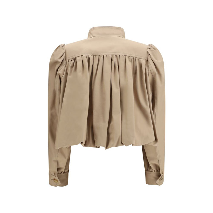 Chloé Beige Cotton Jackets And Coat