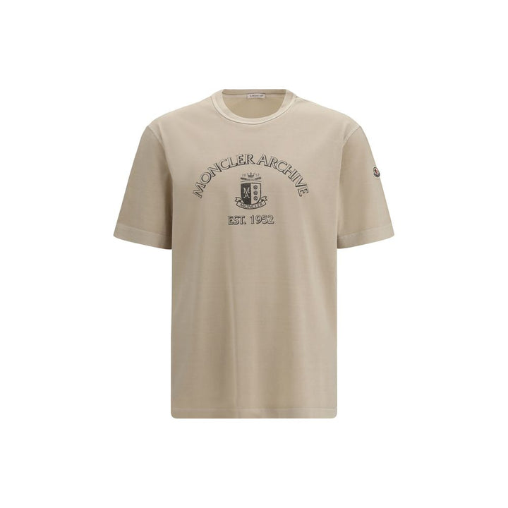 Moncler Beige Cotton T-Shirt