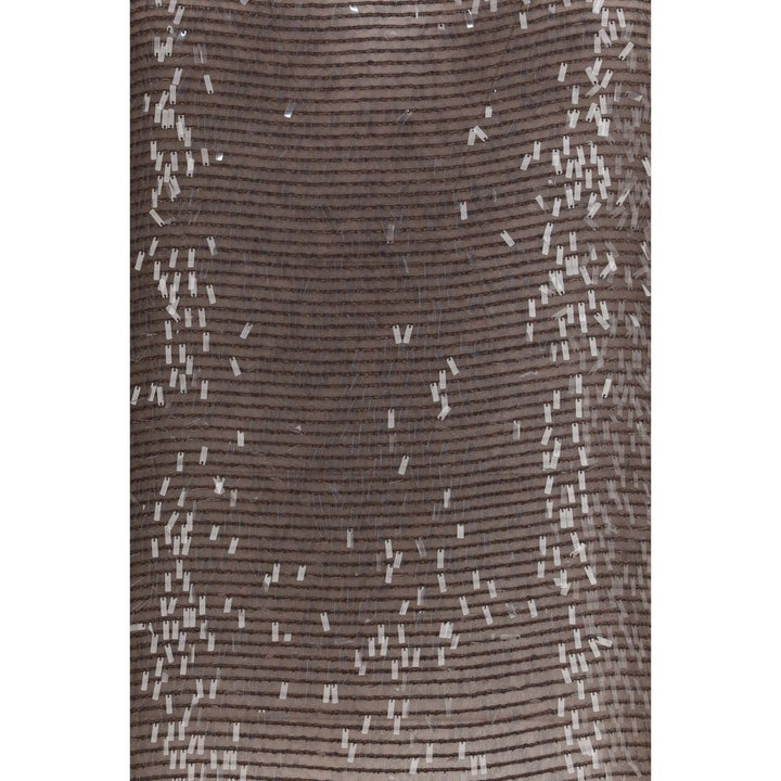 Brunello Cucinelli Brown Silk Top