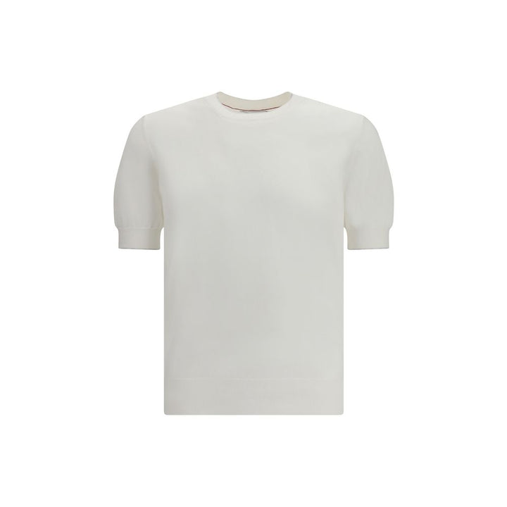 Brunello Cucinelli White Cotton T-Shirt