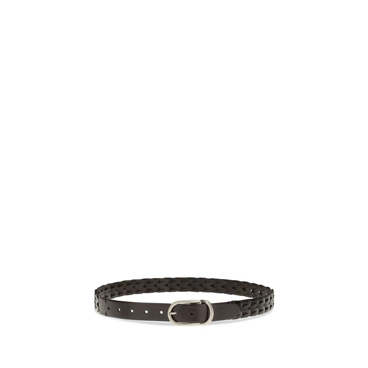 Brunello Cucinelli Black Calf Leather Bos Taurus Belt