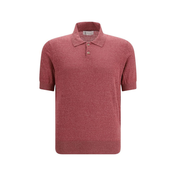 Brunello Cucinelli Multicolor Linen Polo Shirt