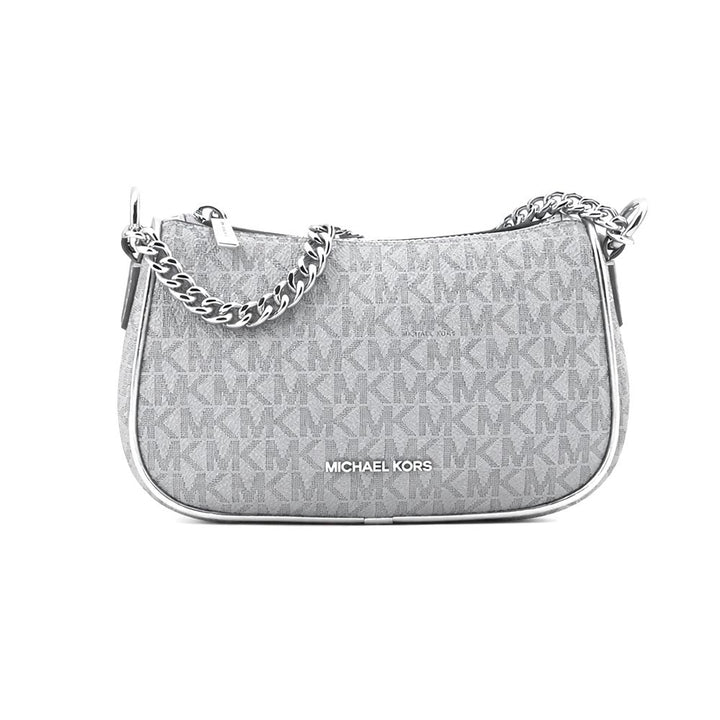Michael Kors Gray Canvas Shoulder Bag