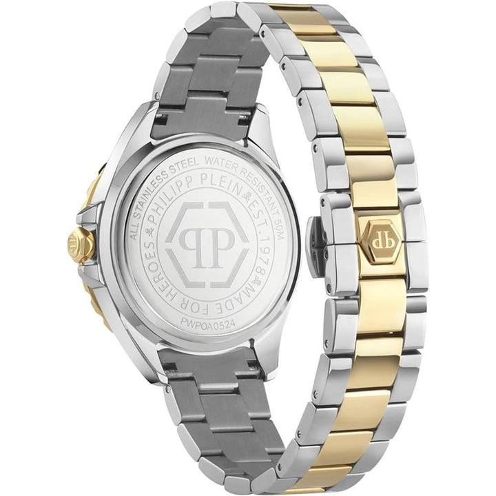 Philipp Plein Gold Stainless Steel Dress Watch