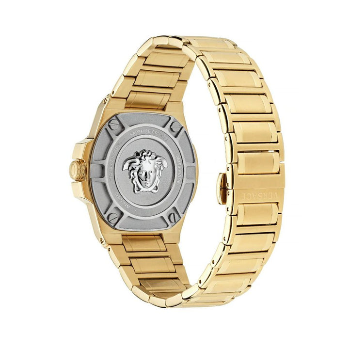 Versace Gold Stainless Steel Dress Watch