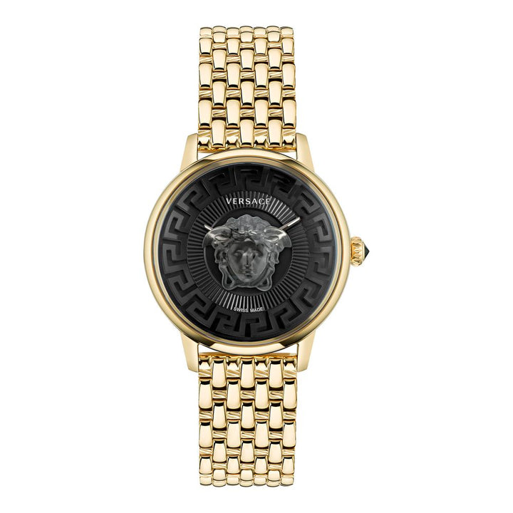 Versace Gold Stainless Steel Dress Watch