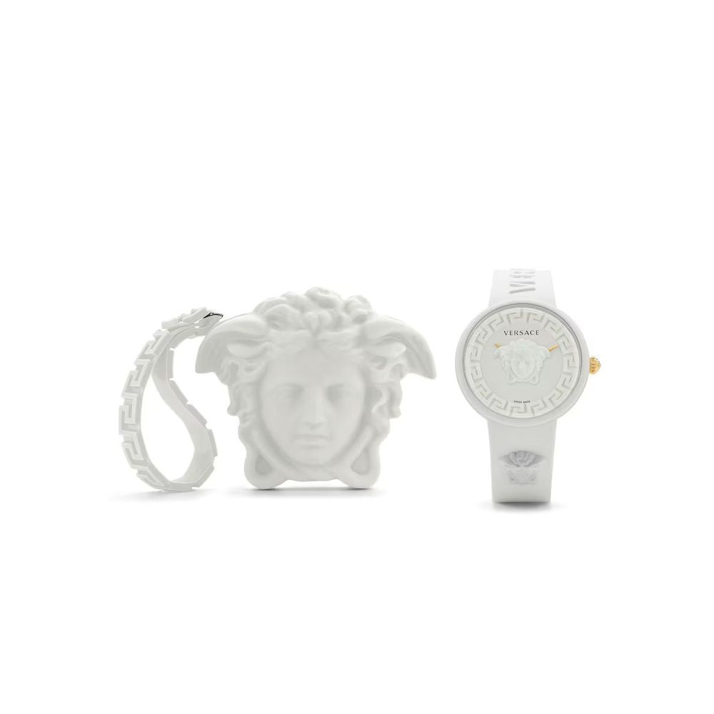 Versace White Synthetic Sport Watch