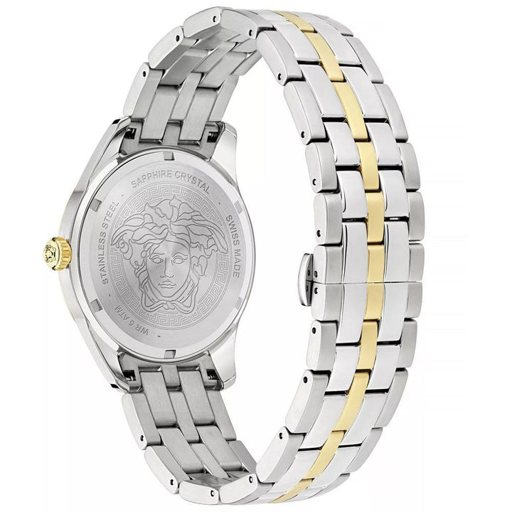 Versace Gray Stainless Steel Dress Watch
