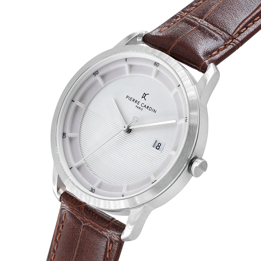 Pierre Cardin Brown Leather Dress Watch