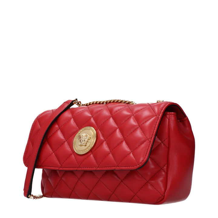 Versace Red Leather Shoulder Bag