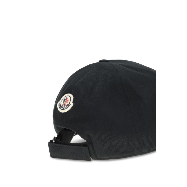 Moncler Black Cotton Cap (Baseball Hat)