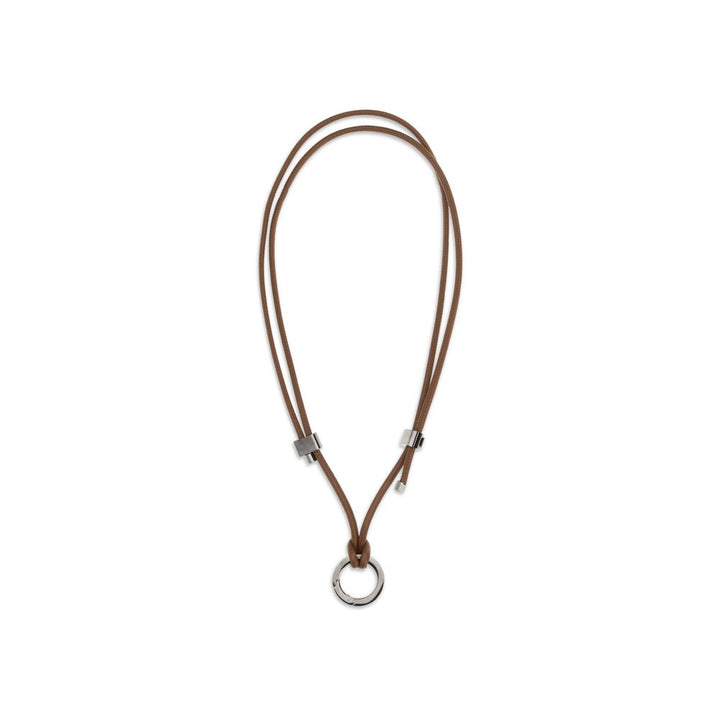 Brunello Cucinelli Brown Calf Leather Bos Taurus Glasses (Frames)