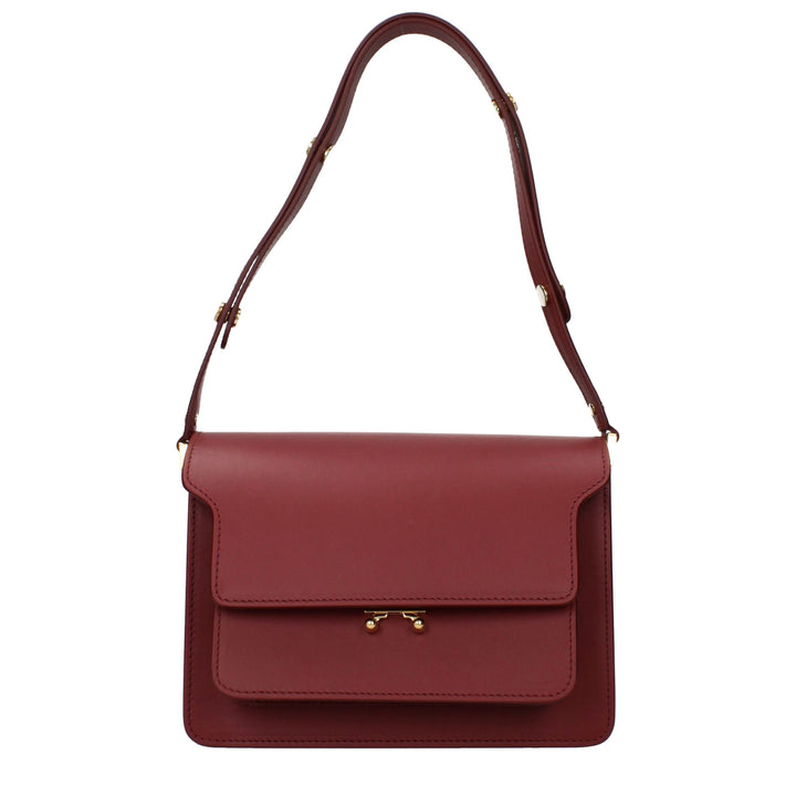 Marni Red Leather Shoulder Bag