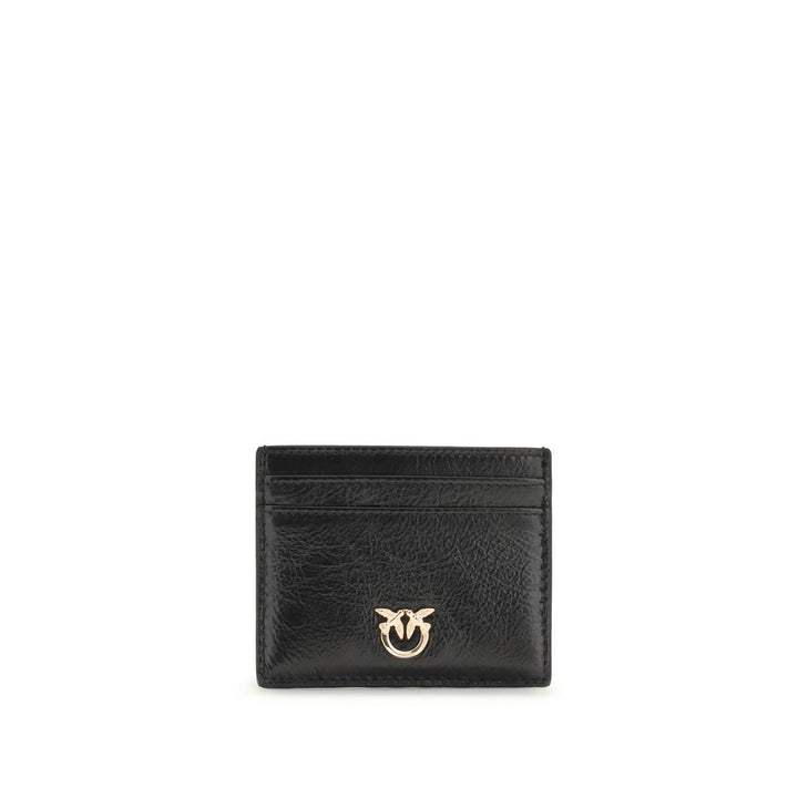 PINKO Black Calf Leather Bos Taurus Wallet