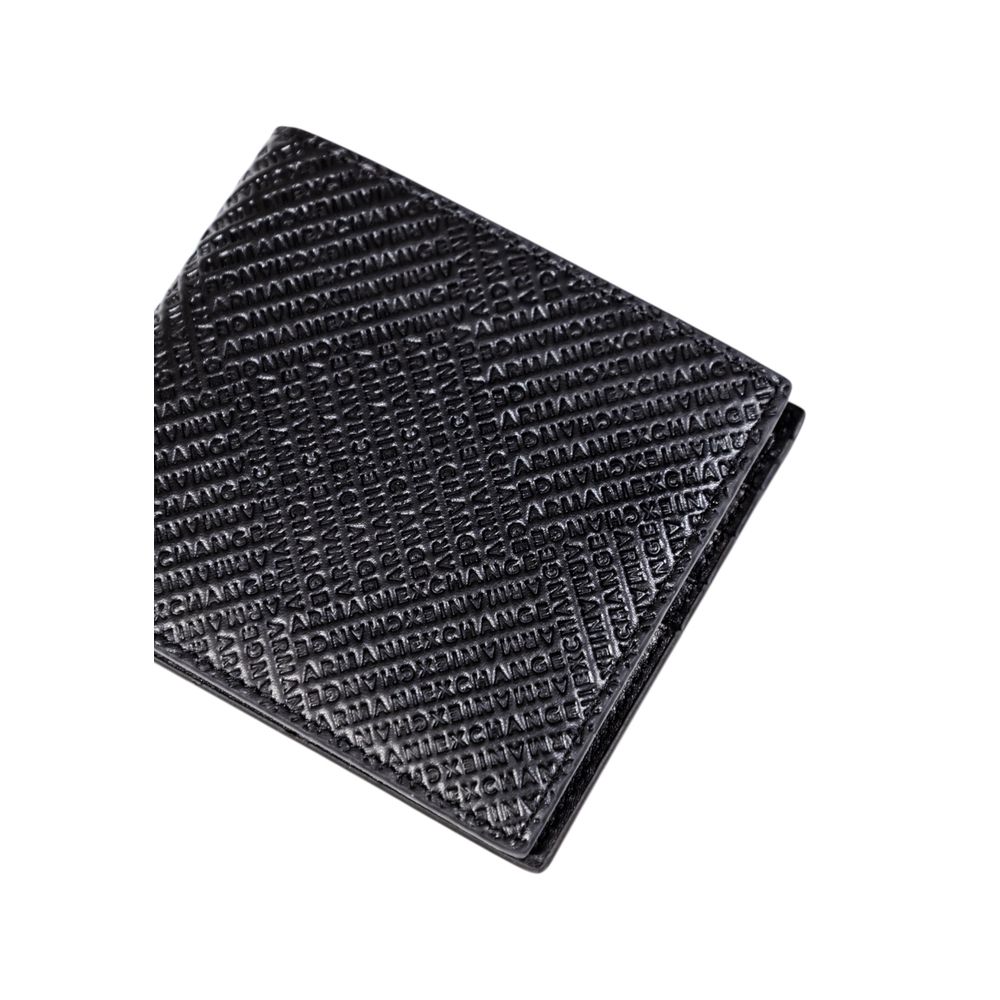 Armani Exchange Black Leather Wallet