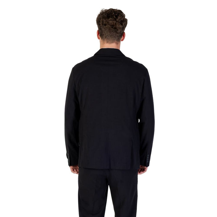 Armani Exchange Black Lyocell Blazer