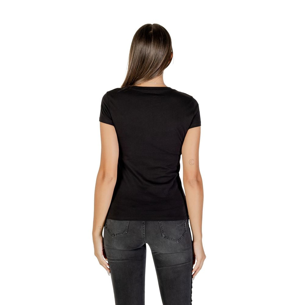 Armani Exchange Black Cotton T-Shirt