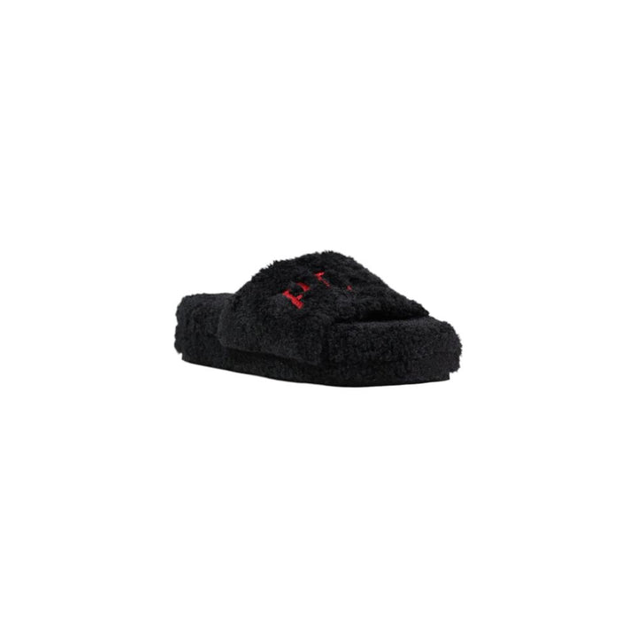 Ralph Lauren Black Textile Slippers