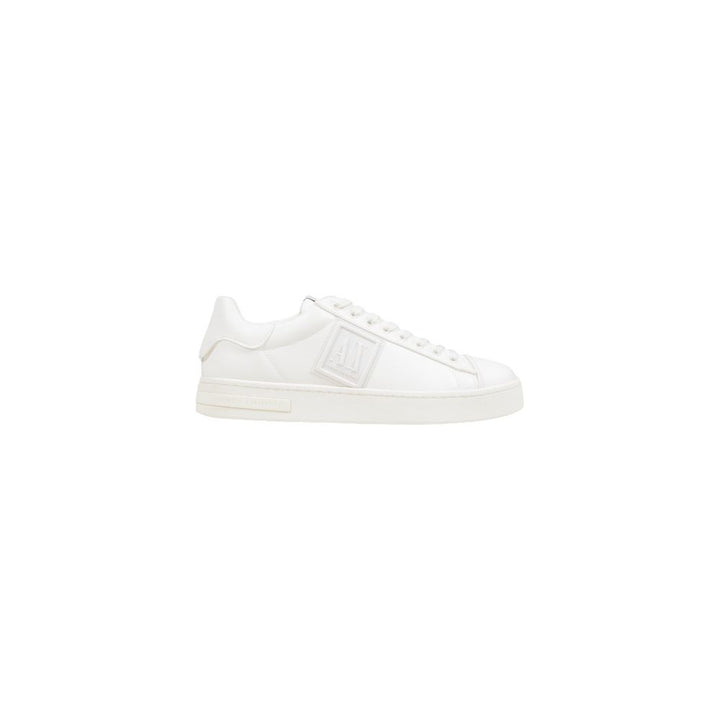 Armani Exchange White Polyester Low Top Sneakers