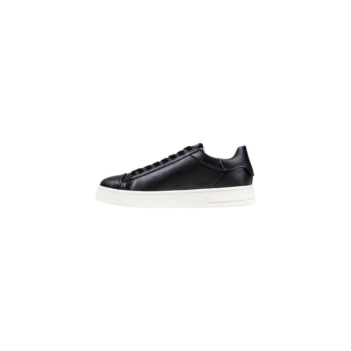 Armani Exchange Black Polyester Low Top Sneakers