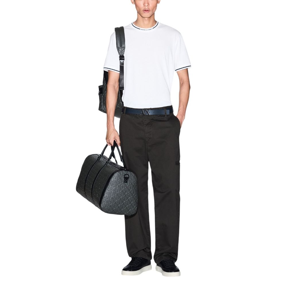 Armani Exchange White Cotton T-Shirt