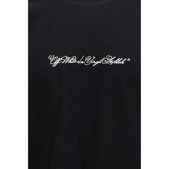 Off-White Black Cotton T-Shirt