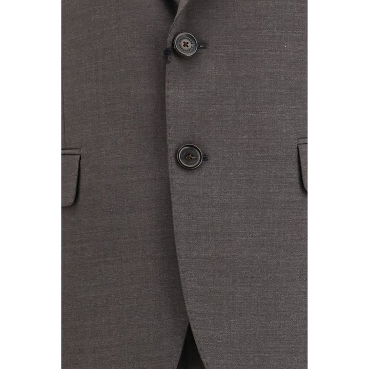 Dsquared² Gray Fleece Wool Two-Piece Suit