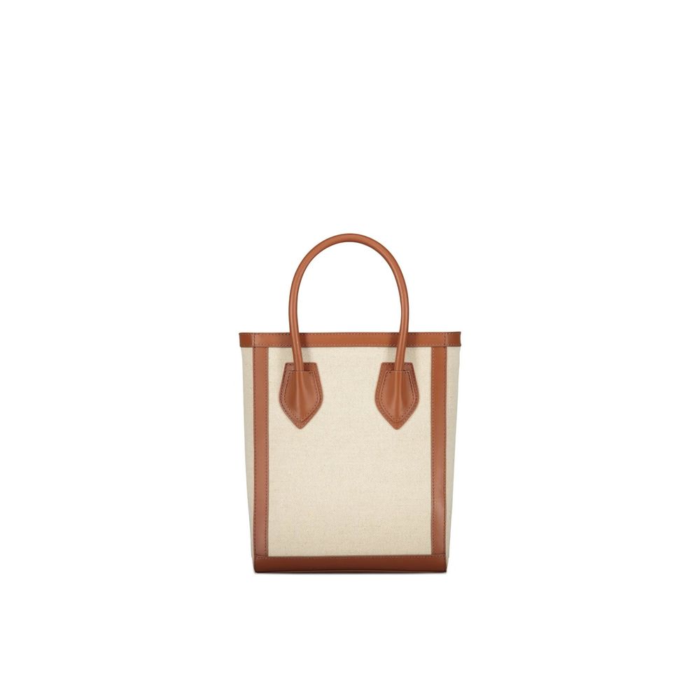 Balmain Brown Cotton Tote Bag