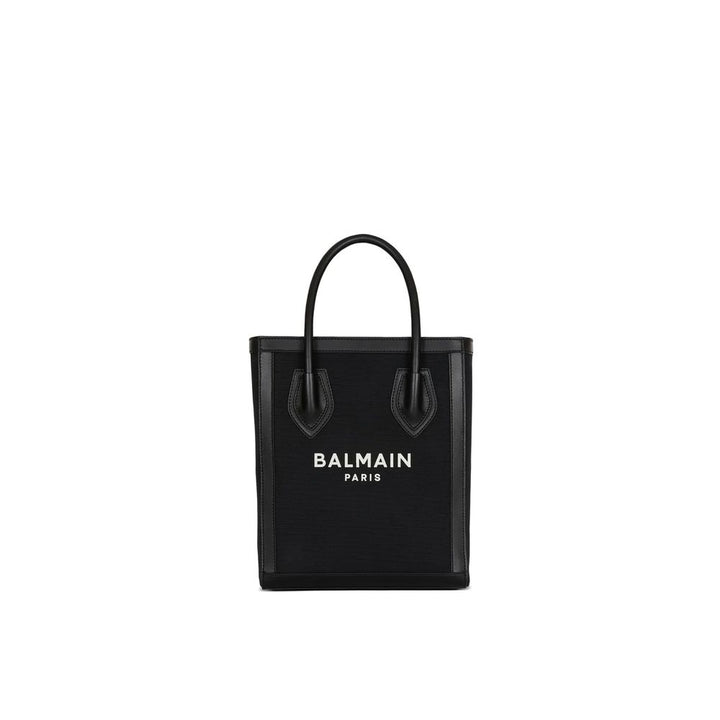 Balmain Black Cotton Tote Bag