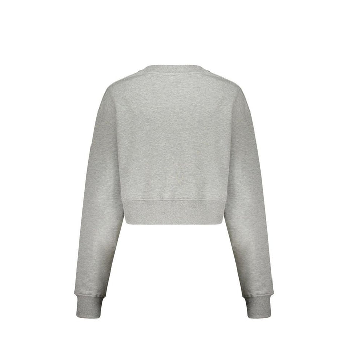 Balmain Gray Cotton Sweatshirt