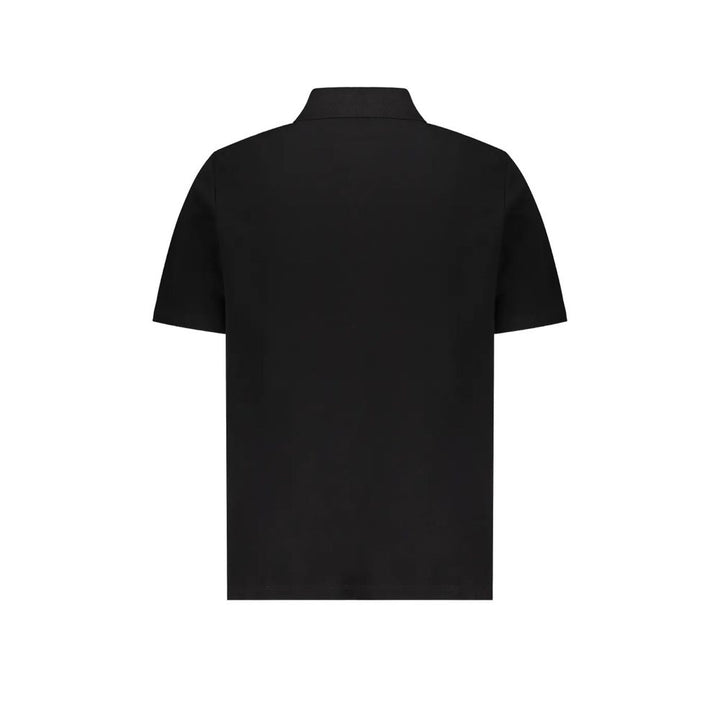 Balmain Black Cotton Polo Shirt