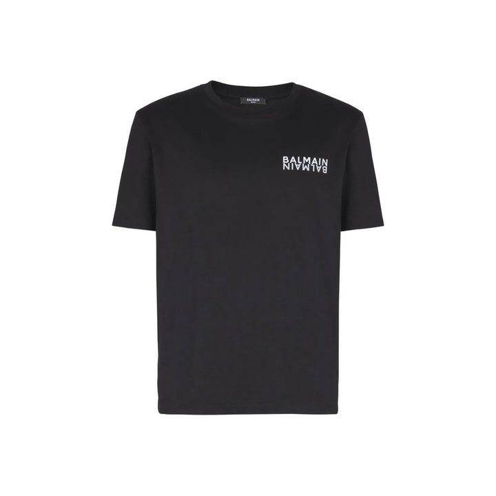 Balmain Black Cotton T-Shirt