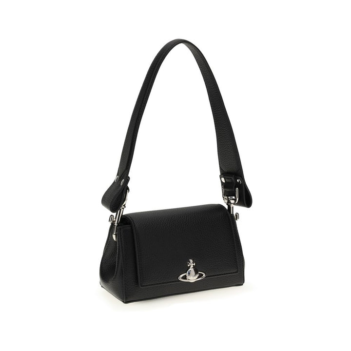 Vivienne Westwood Black Polyurethane Shoulder Bag