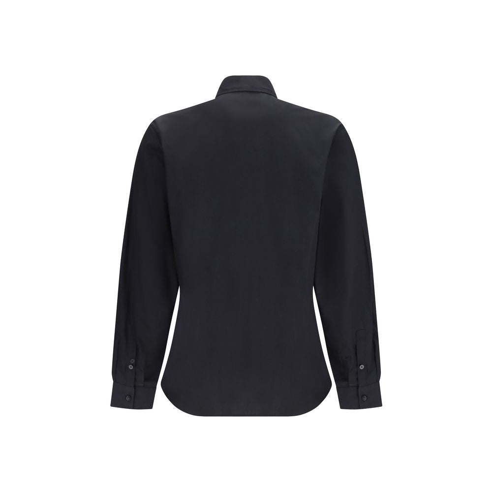 Versace Jeans Black Cotton Dress Shirt