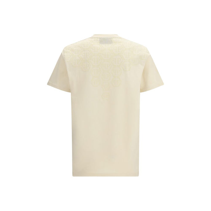 Philipp Plein Beige Cotton T-Shirt