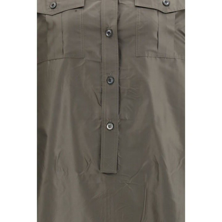 Prada Bicolor Silk Casual Dress