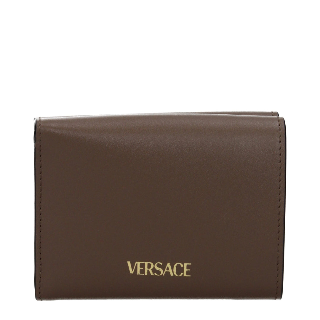Versace Brown Leather Wallet