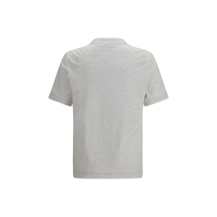 Brunello Cucinelli Gray Cotton T-Shirt