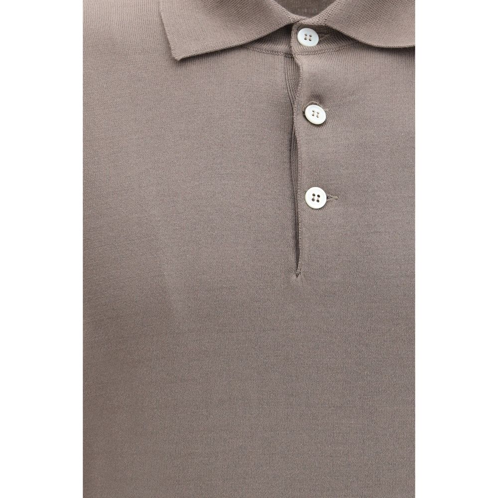 Brunello Cucinelli Brown Cotton Shirt