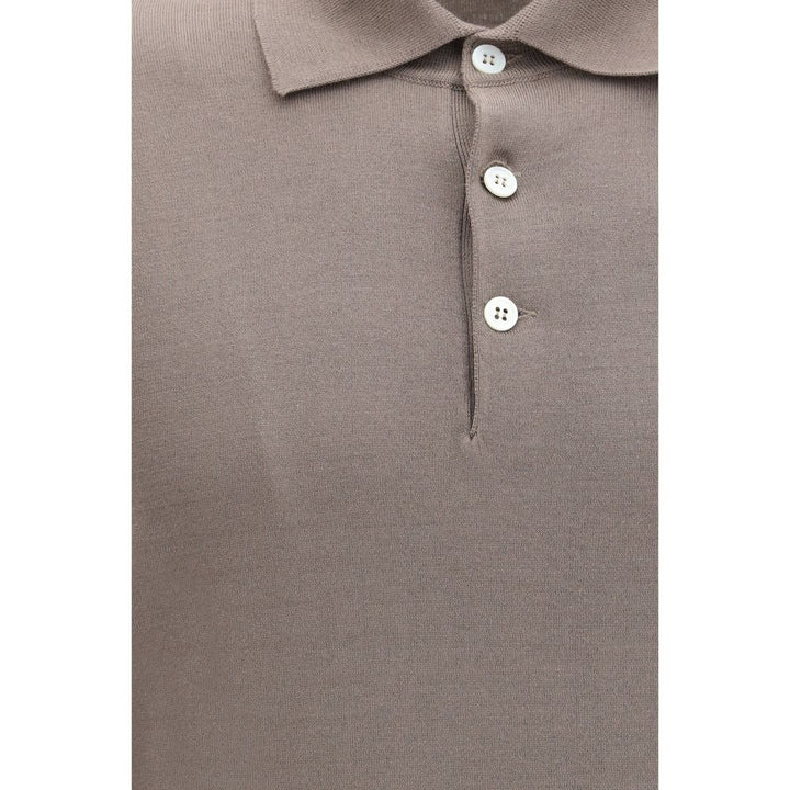Brunello Cucinelli Brown Cotton Shirt