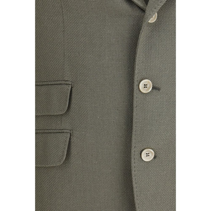 Brunello Cucinelli Bicolor Silk Coat