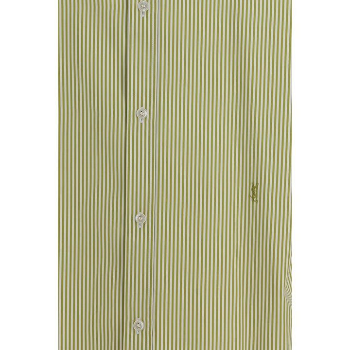 Saint Laurent Bicolor Cotton Pattern Shirt