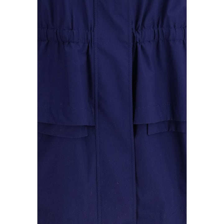 Fendi Blue Cotton Parka