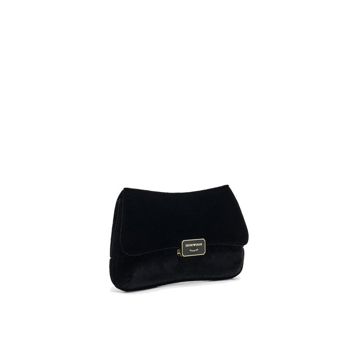 Emporio Armani Black Polyester Clutch Bag