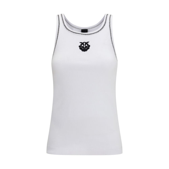 PINKO White Cotton Tank Tops