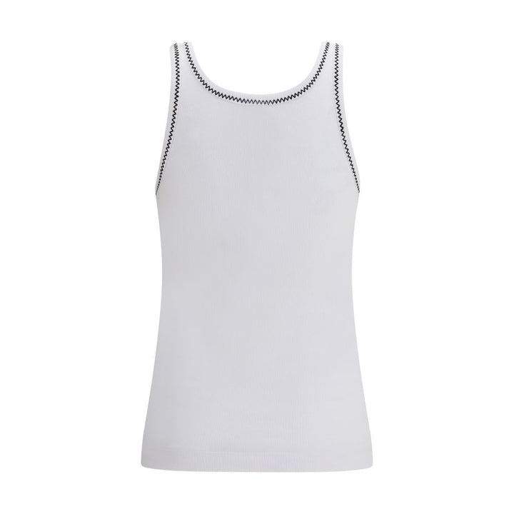 PINKO White Cotton Tank Tops