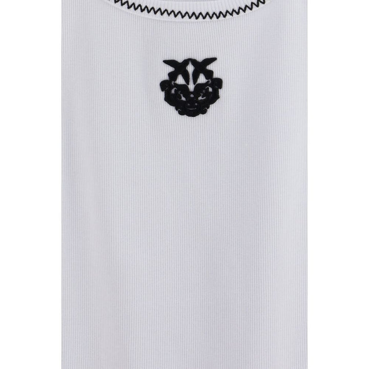 PINKO White Cotton Tank Tops
