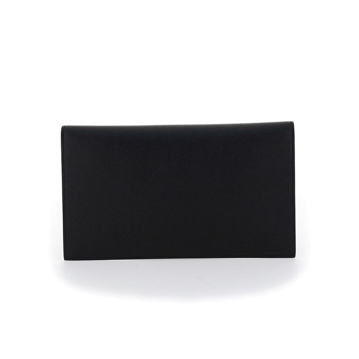 Saint Laurent Black Calf Leather Bos Taurus Wallet
