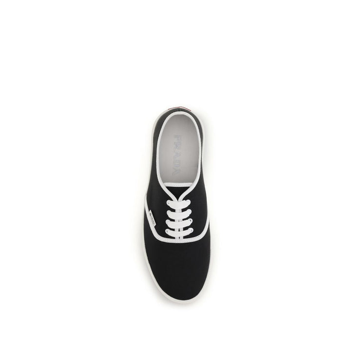 Prada Black Cotton Athletic Sneakers
