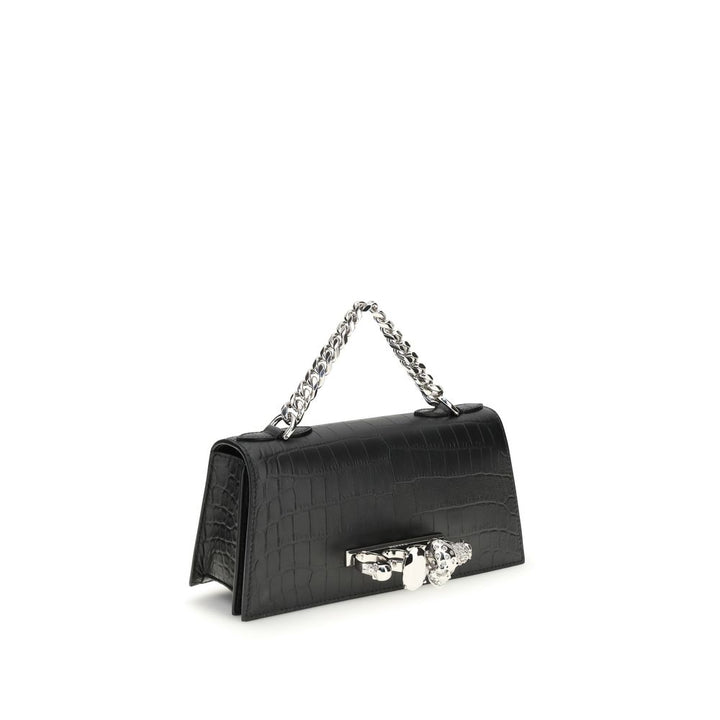 Alexander McQueen Black Calf Leather Bos Taurus Shoulder Bag